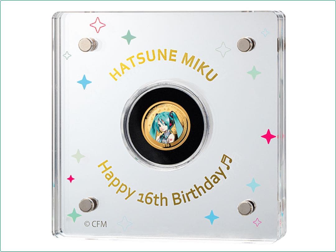 【最終】初音ミク Happy 16th Birthday 公式カラー金貨