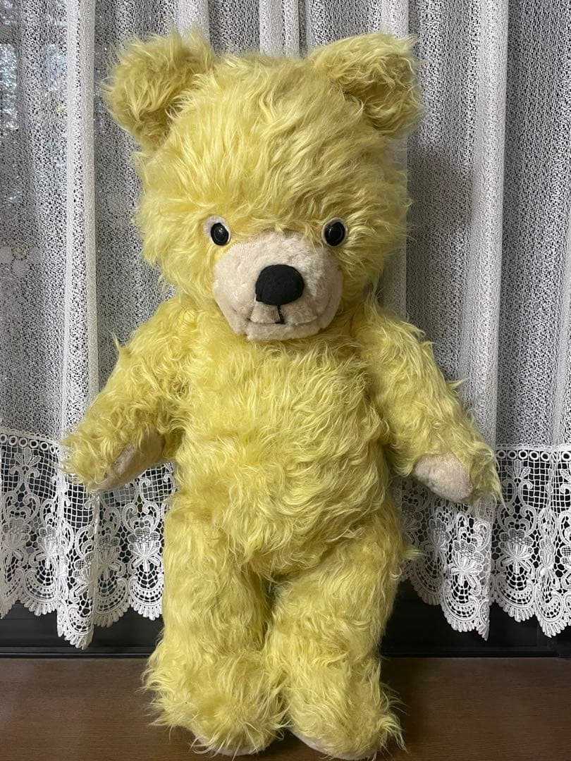 《まめ大福》アンティークベア　テディベア　ヴィンテージ　東欧　64cm