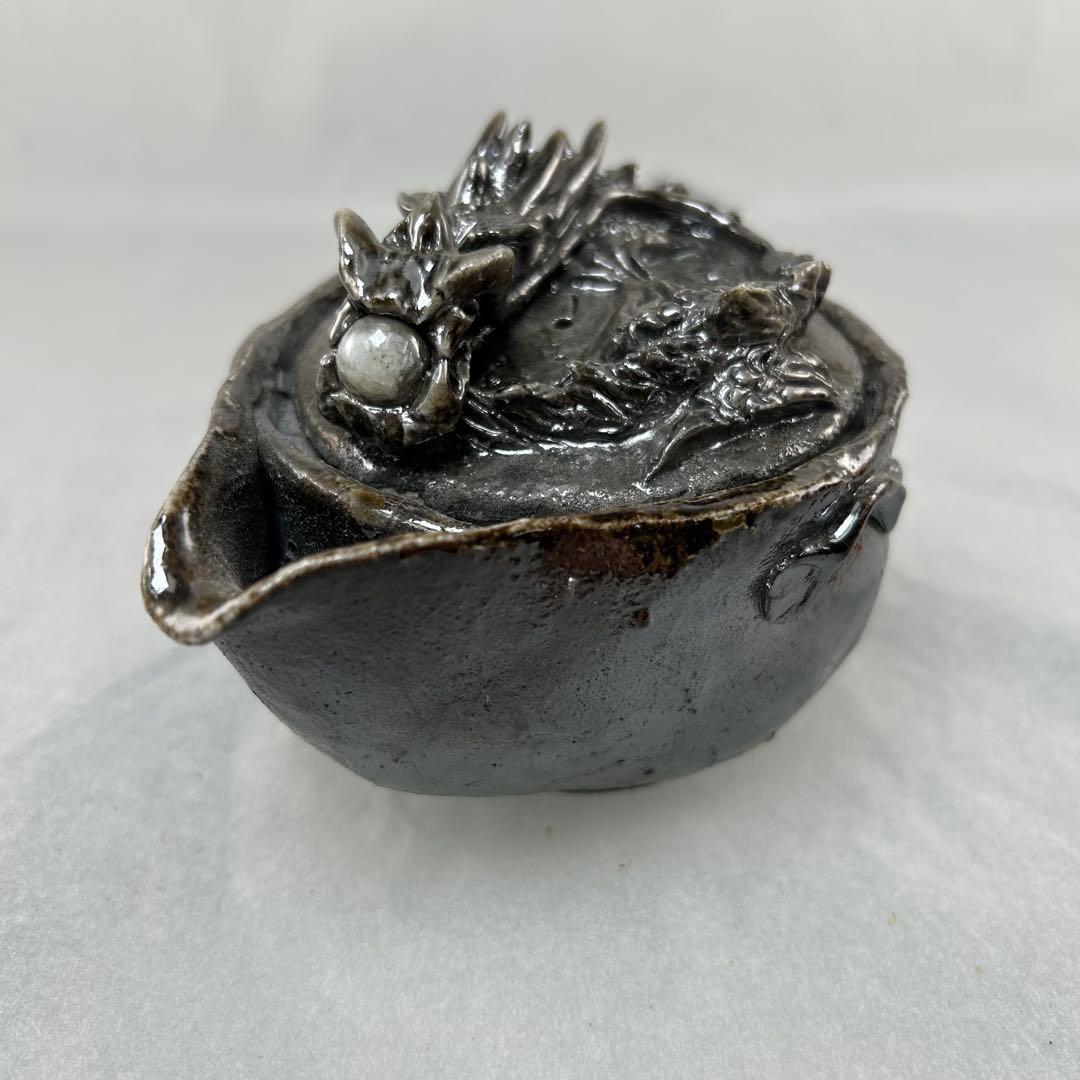 石田安弘 備前焼龍宝瓶 人気作者 急須 茶注 煎茶 茶道具