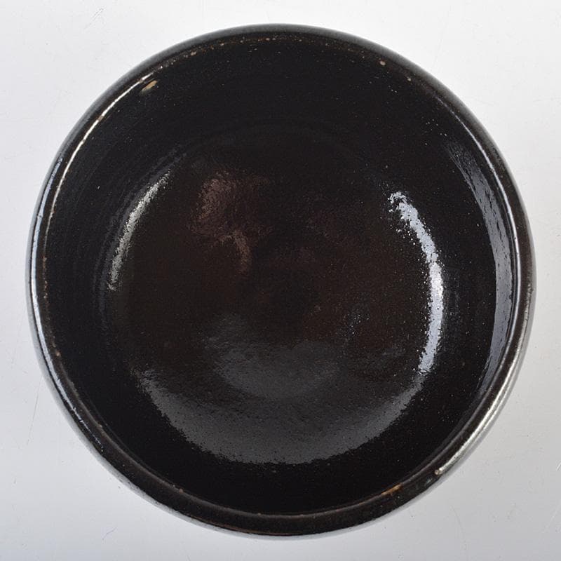 茶道具　楽吉左衛門　黒茶碗　共箱　V　R7133