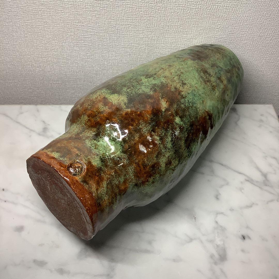 「お値下げ」大樋焼　中村長阿弥作　花入