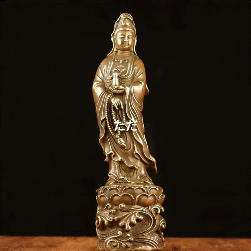 銅製 仏像 浄水観音菩薩仏像 仏間供養 銅製品 工芸品 置物