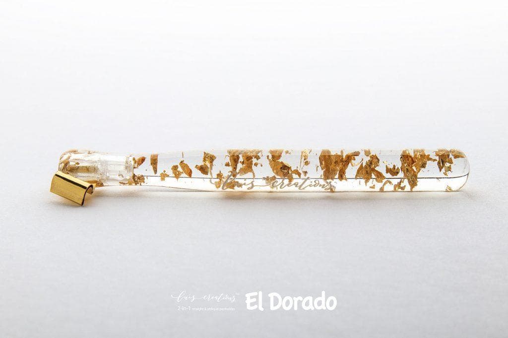 【稀少】Luis Creations エルドラド ペン軸 金箔入り 新品■