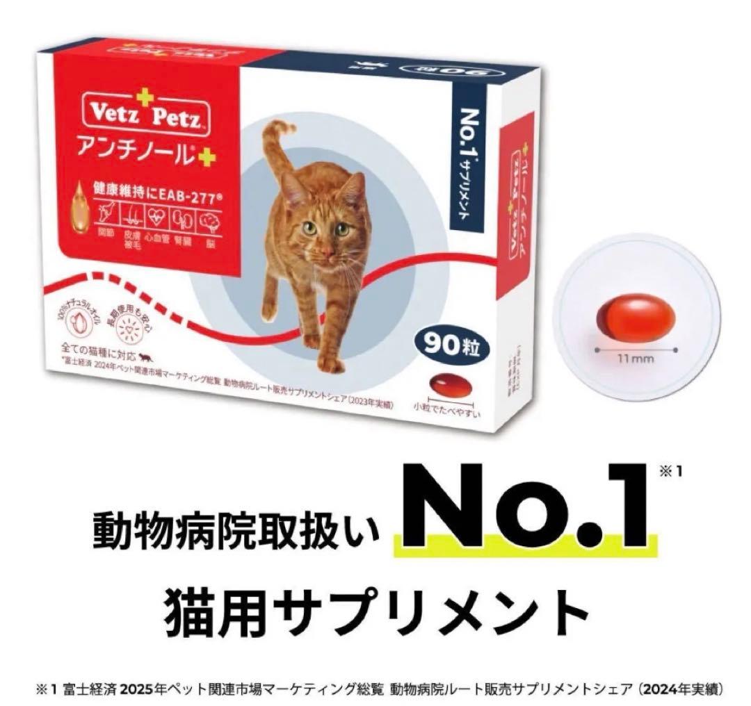 ★新品未開封★VetzPetzアンチノールプラス90粒☆わんちゃんもOK!