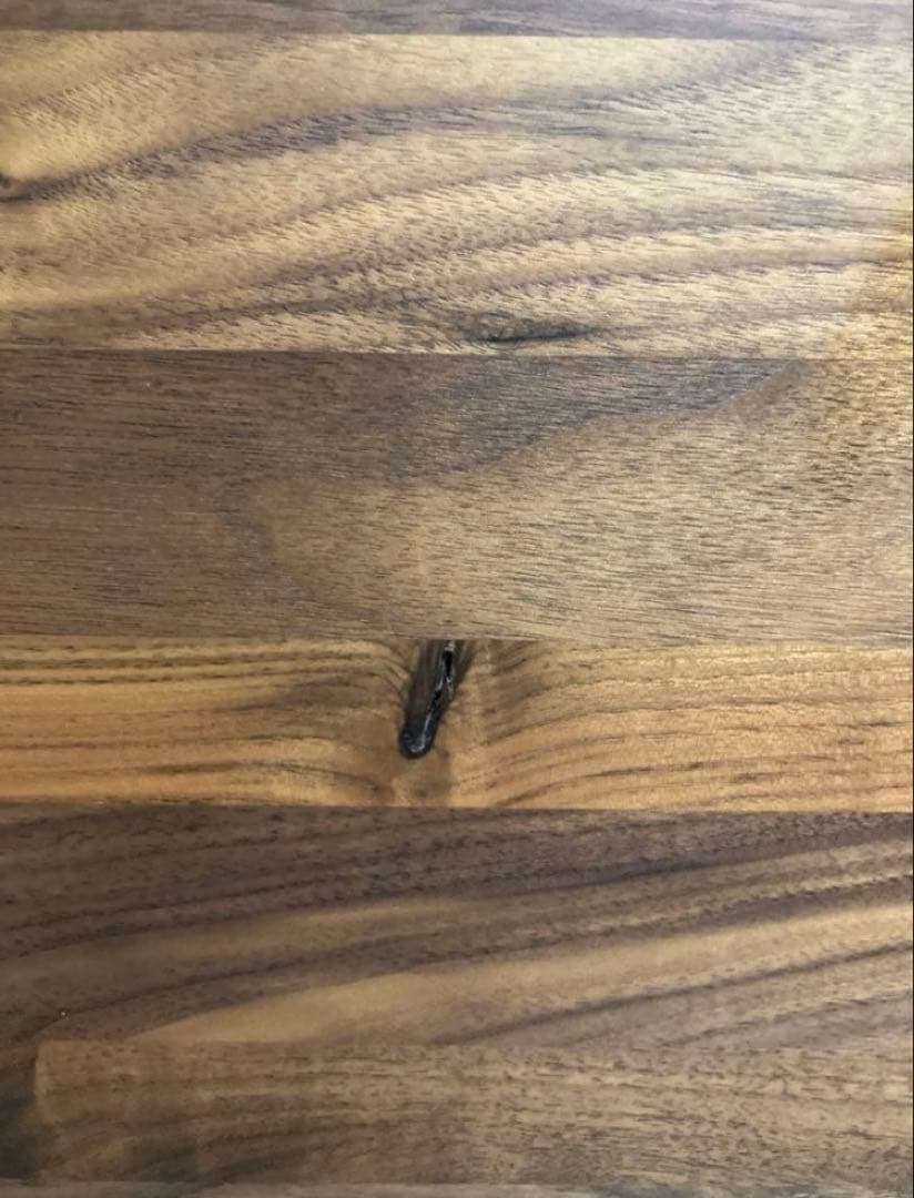 無印良品　ダイニングテーブル　ウォールナット　引き出し付き