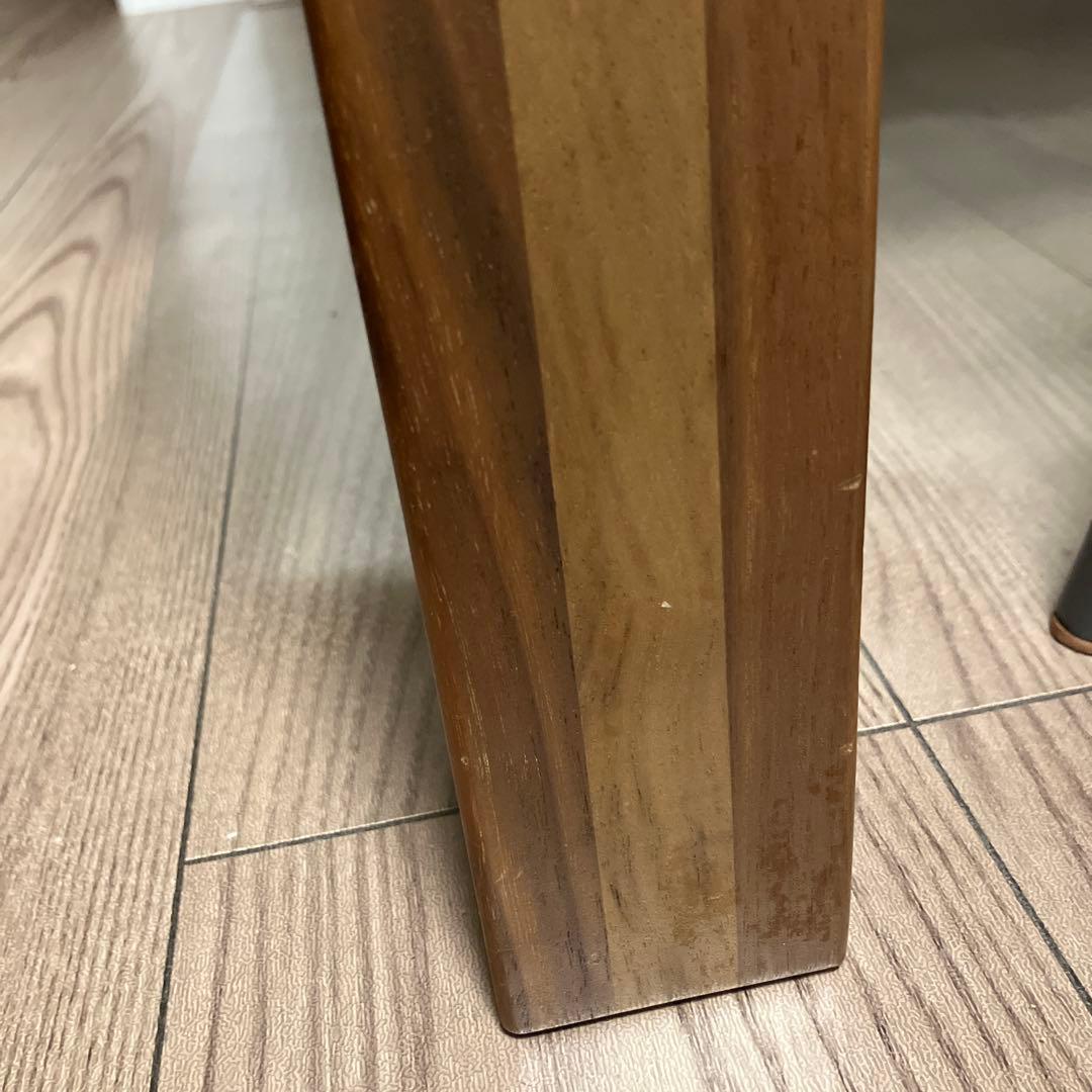 無印良品　ダイニングテーブル　ウォールナット　引き出し付き