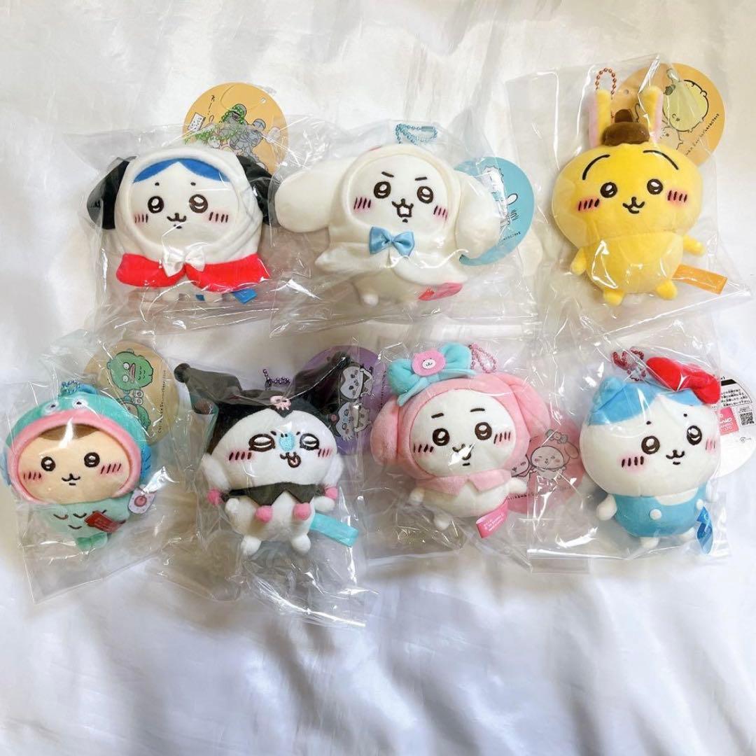 1*日様 ちいかわ サンリオキャラクターズ ぷちミニマスコット 7点セット