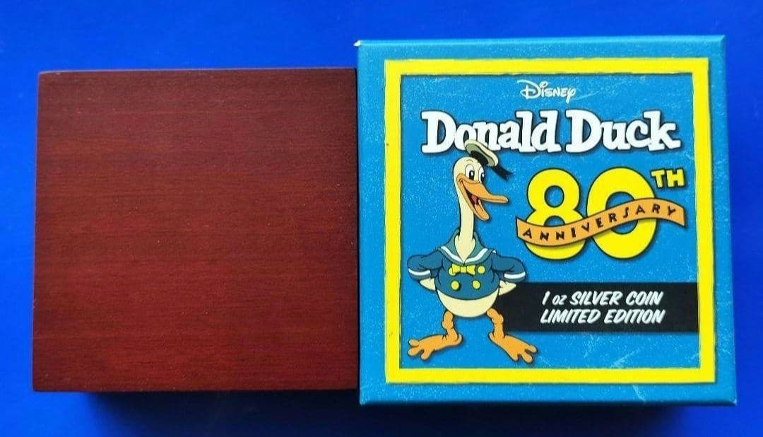 ドナルドダック80周年記念銀貨（2014年ニウエ）