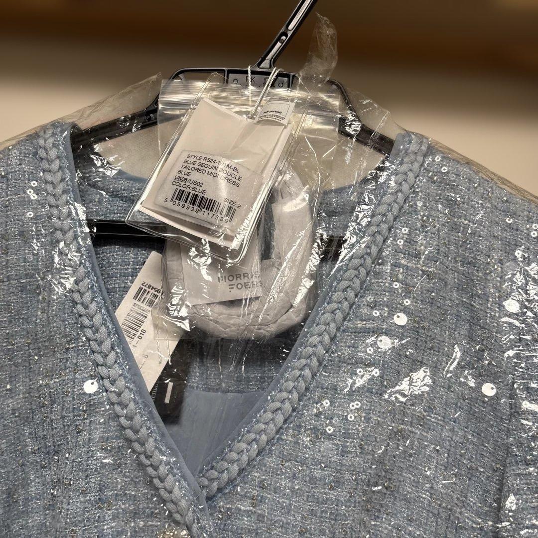 Self Portrait スパンコール ツイード　ワンピースUK6 US2