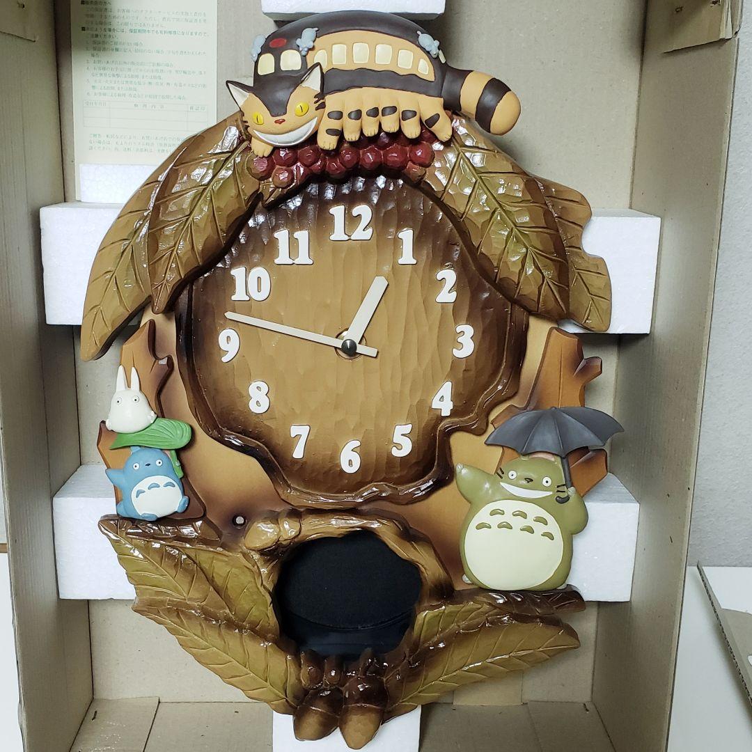店舗展示品 となりのトトロ M837 RYTHEM 掛時計①