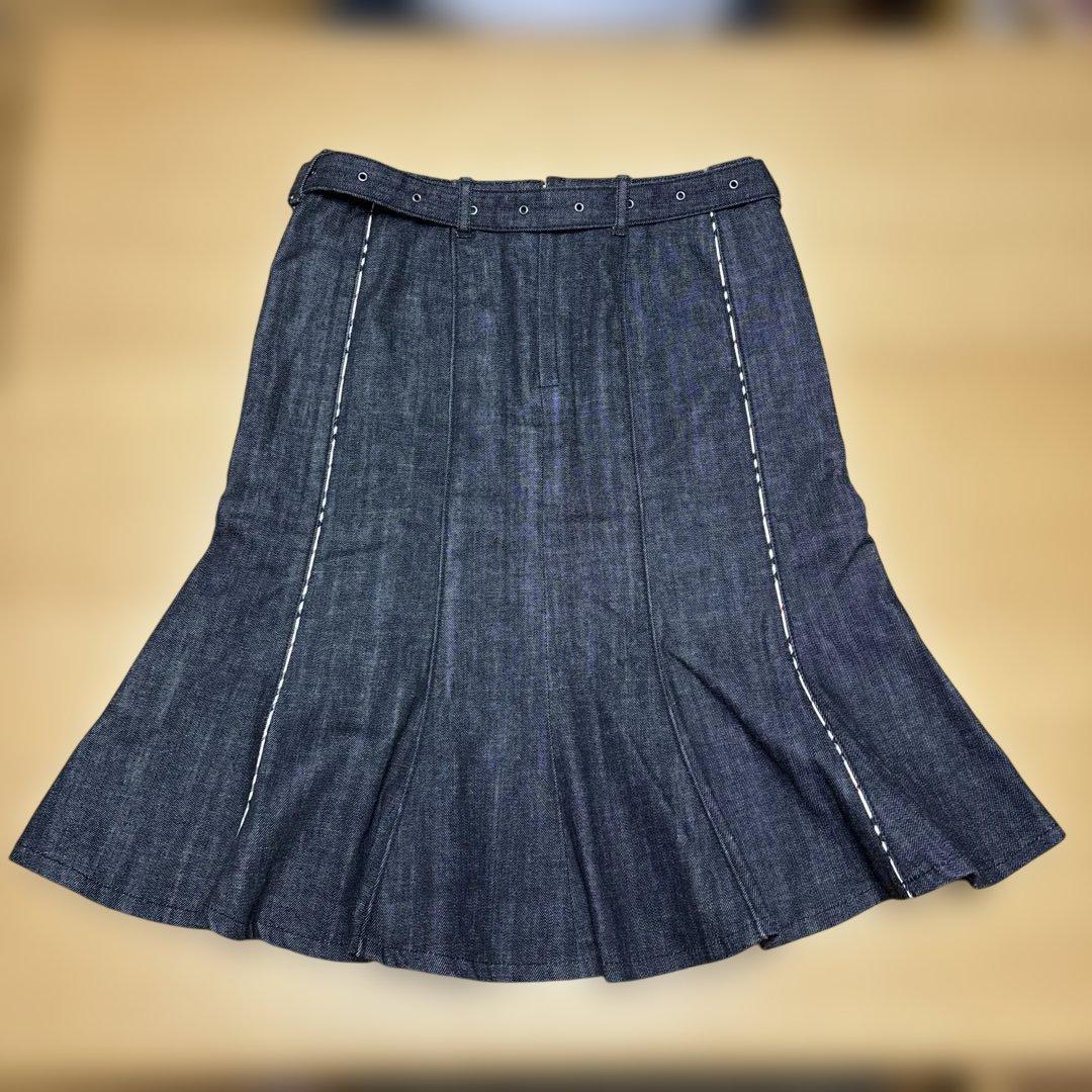 【美品】Burberry London バーバリーロンドン　デニムスカート