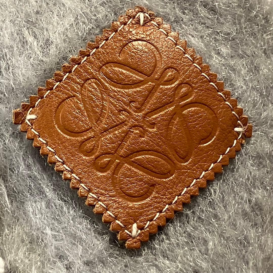 LOEWE ロエベ マフラー モヘア ライトグレー 美品☆