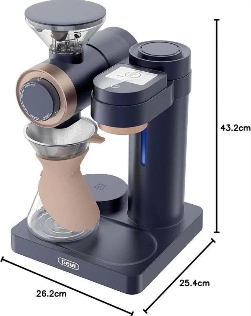 【未使用】スマートコーヒーメーカー Gevi GV9002 640ml ブルー