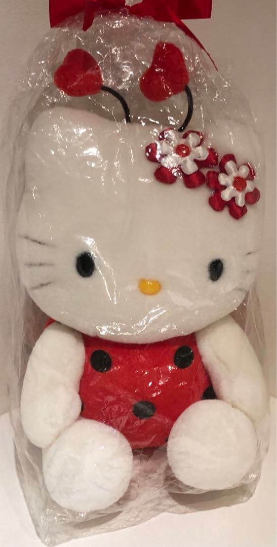 ハローキティ ぬいぐるみ テントウムシ 2000年 新品タグ付き