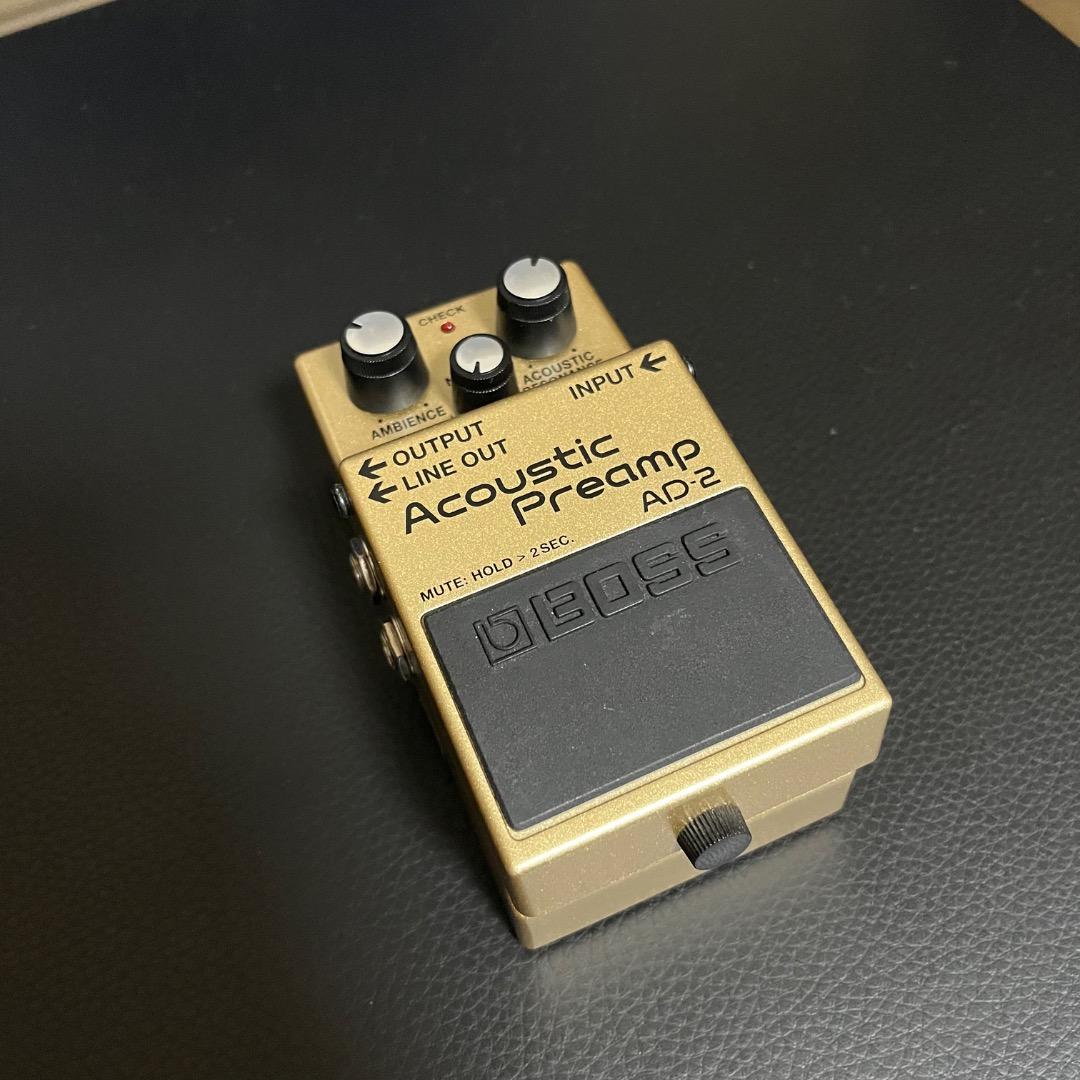 超美品　BOSS アコースティックプリアンプ AD-2 エフェクター