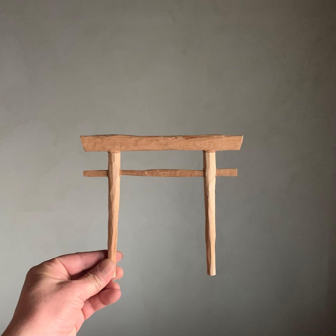 木の 鳥居 古道具 アンティーク