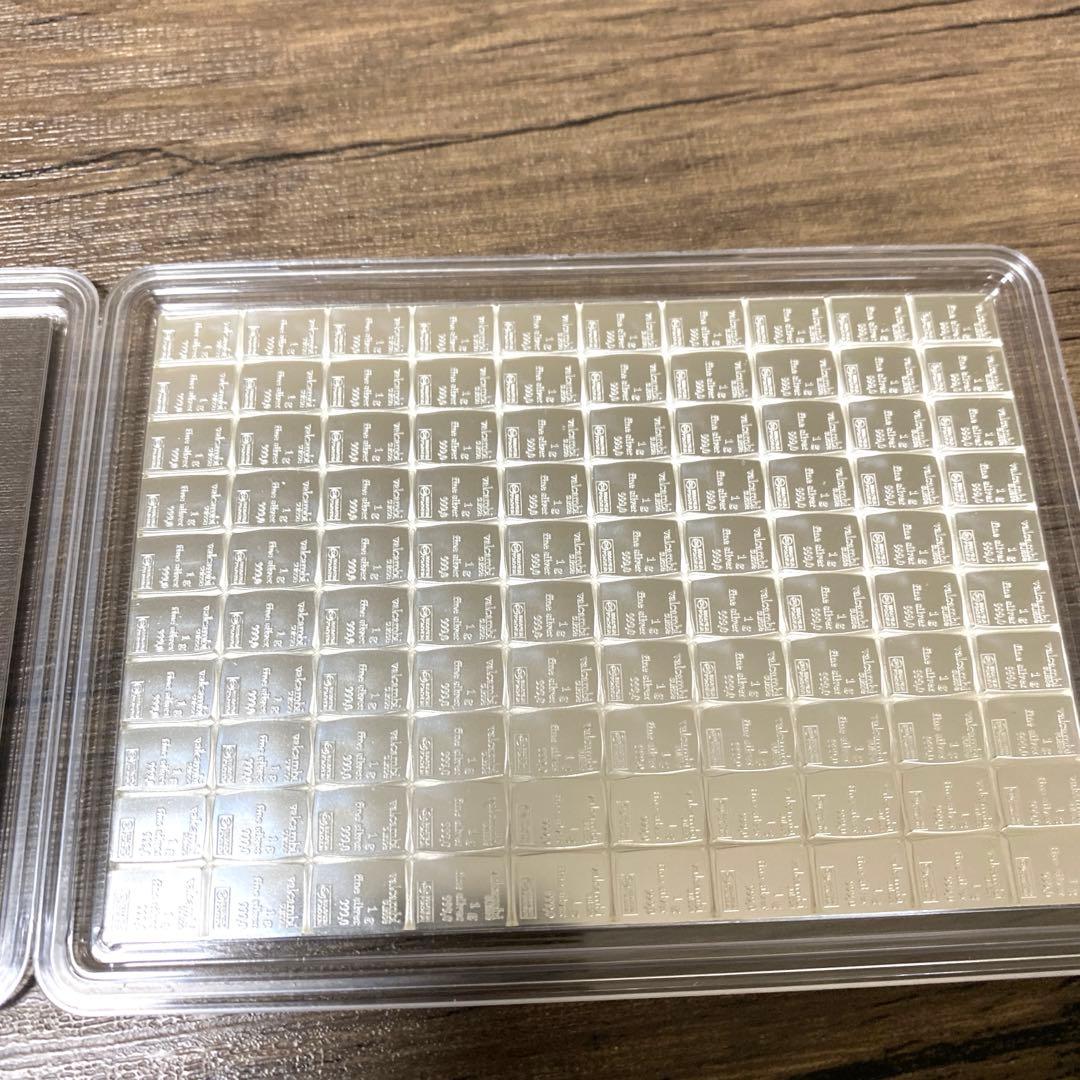 新品未開封　スイス ヴァルカンビ Valcsmbi シルバー　1g x 100個