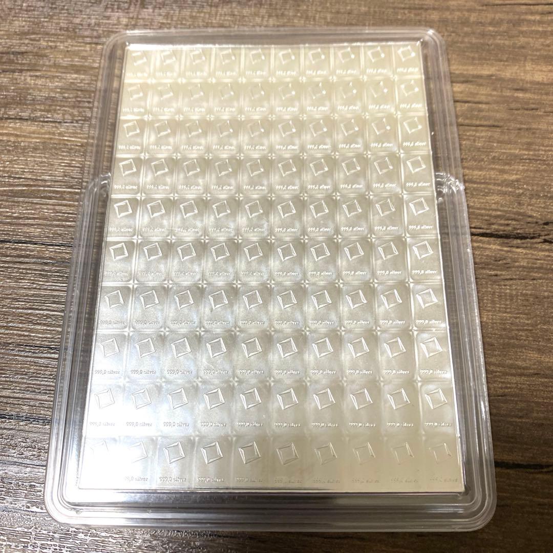 新品未開封　スイス ヴァルカンビ Valcsmbi シルバー　1g x 100個