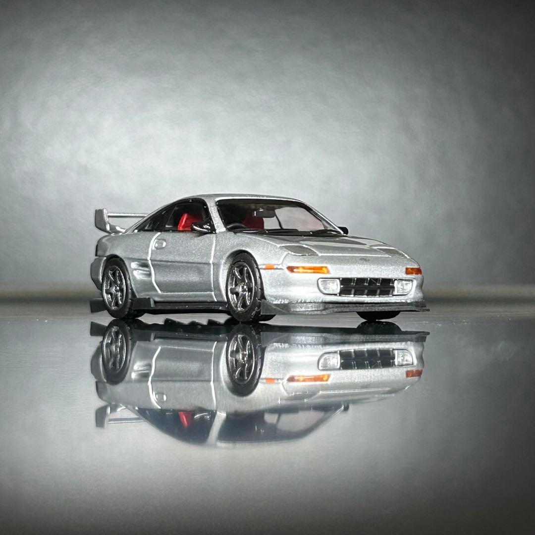 マイクロターボ PEAKO ピーコ 1/64 トヨタ　MR2 シルバー　開封品