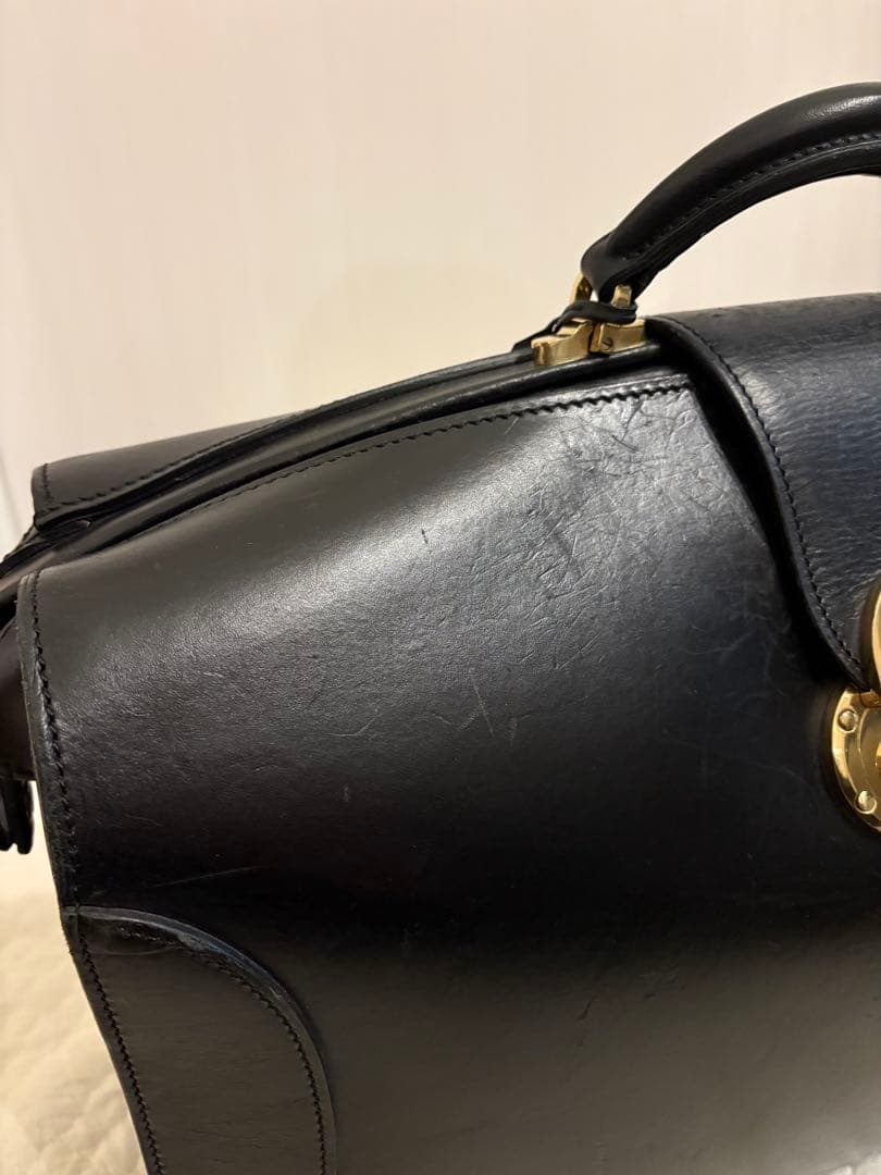 【岡ちゃん専用 】【美品】万双 ダレスバッグ 三つマチ ブラック