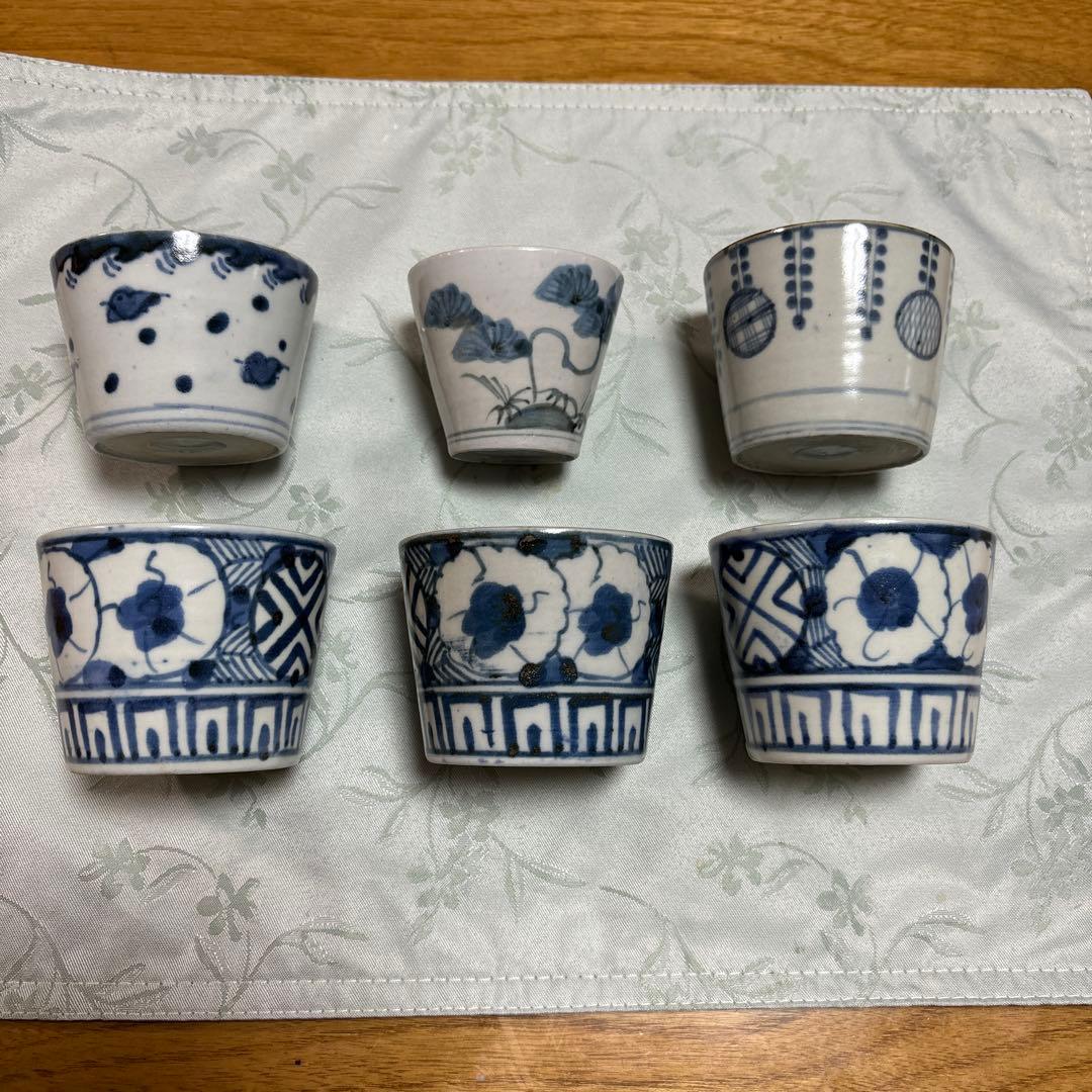 蕎麦猪口６個江戸、明治