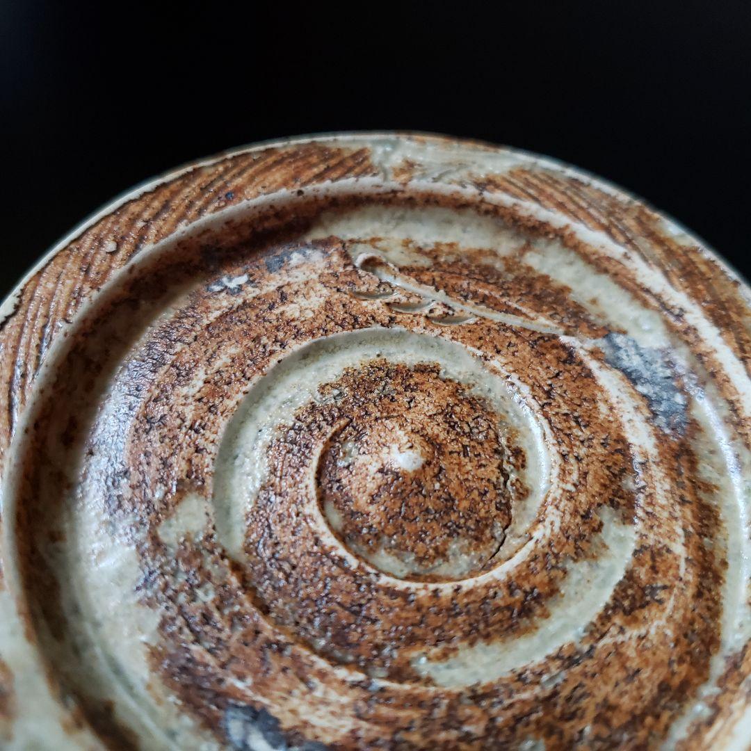 茶道具 美濃伊賀 エフゴ形 建水 加藤弥右衛門 共箱 美濃焼 陶芸 出物 工芸品