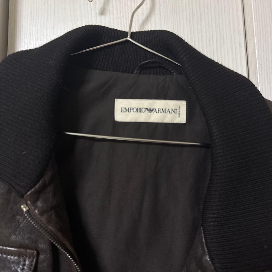 Emporio armani レザージャケット
