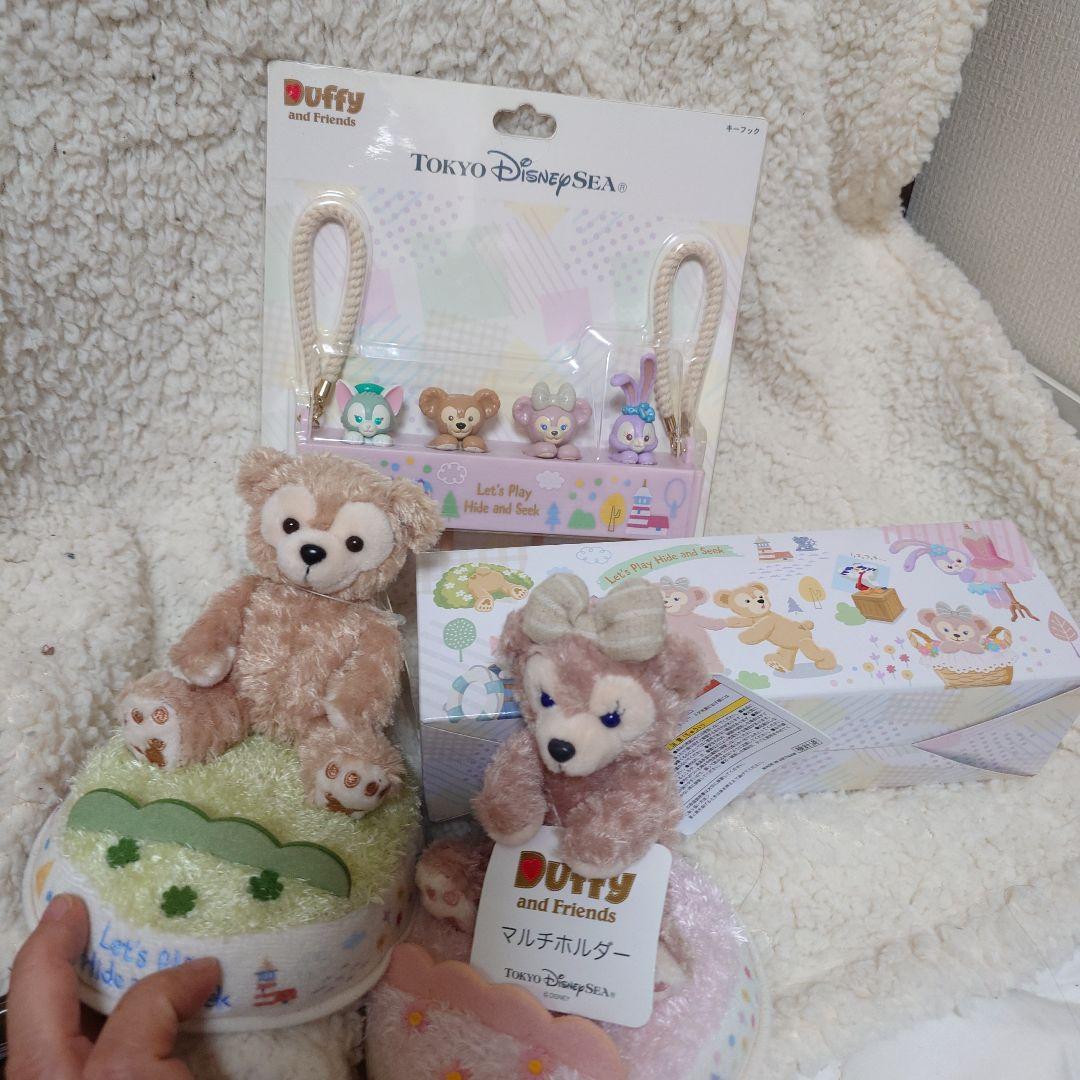 新品　ダッフィー　フレンズ　マルチホルダー　キーフック　ふち子　5種