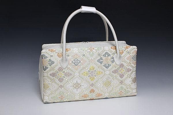 新品未使用 ！！特別セール！！京都 西陣 正絹 帯使用 利休バッグ　25039