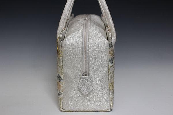 新品未使用 ！！特別セール！！京都 西陣 正絹 帯使用 利休バッグ　25039