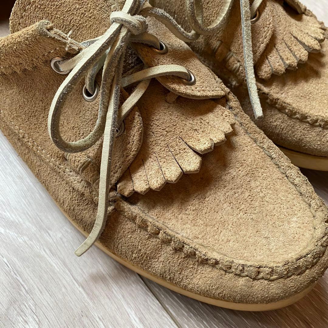 【USA製】Yuketen ユケテン スエードレザーシューズ ベージュ モカシン