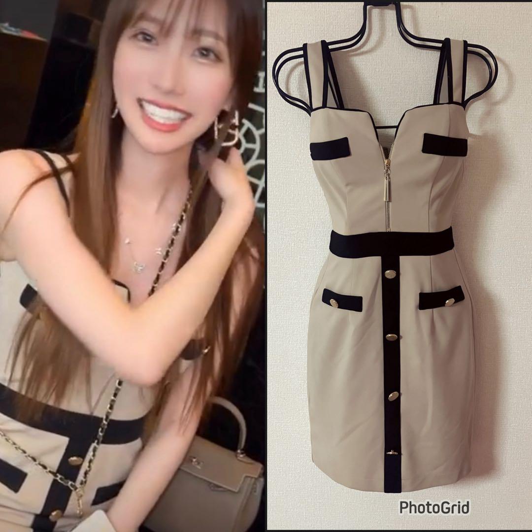 2.5万美品あすかちゃん着グラマラスANDY高級キャバドレスS人気完売