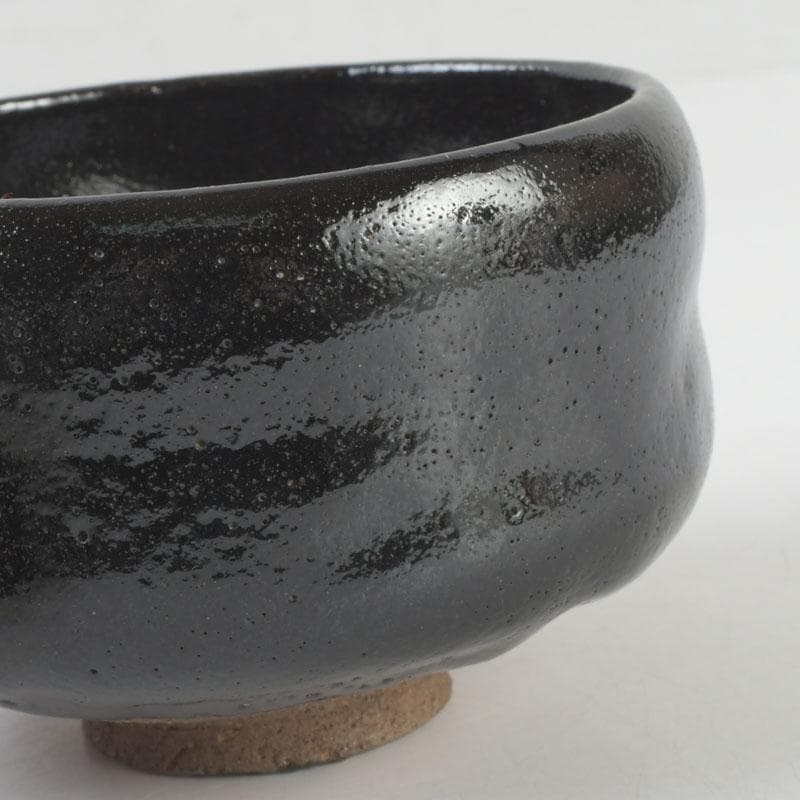 茶道具　楽吉左衛門　弘入作　黒楽茶碗　時代箱　V　9763