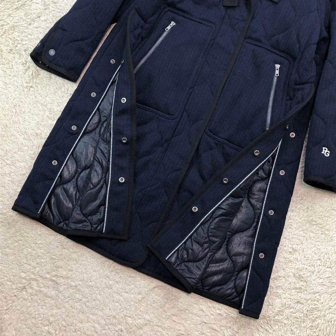 美品 パーリーゲイツ キルティングコート ひょうたんキルト ロング丈 0サイズ