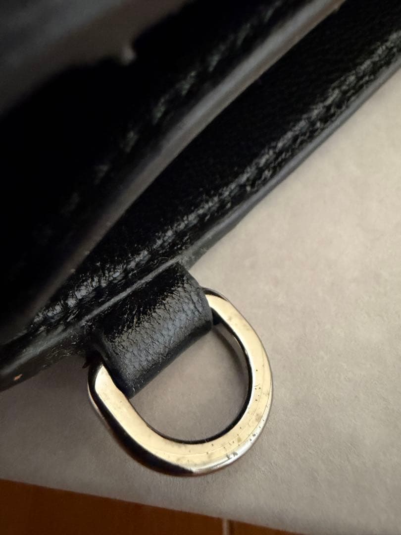 ぱすてるさん✨未使用‼️JIMMY CHOO 三つ折財布 黒 レザー