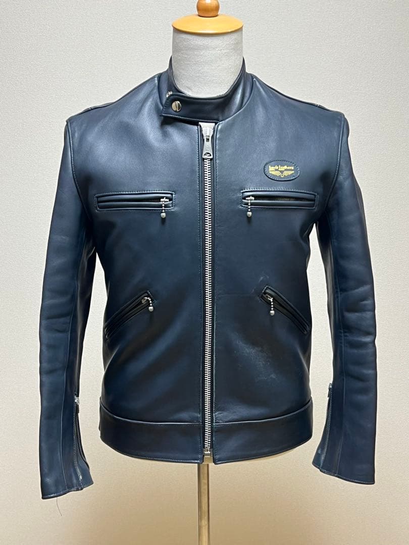 Lewis Leathers スーパースポーツマン ホース 40 ネイビー