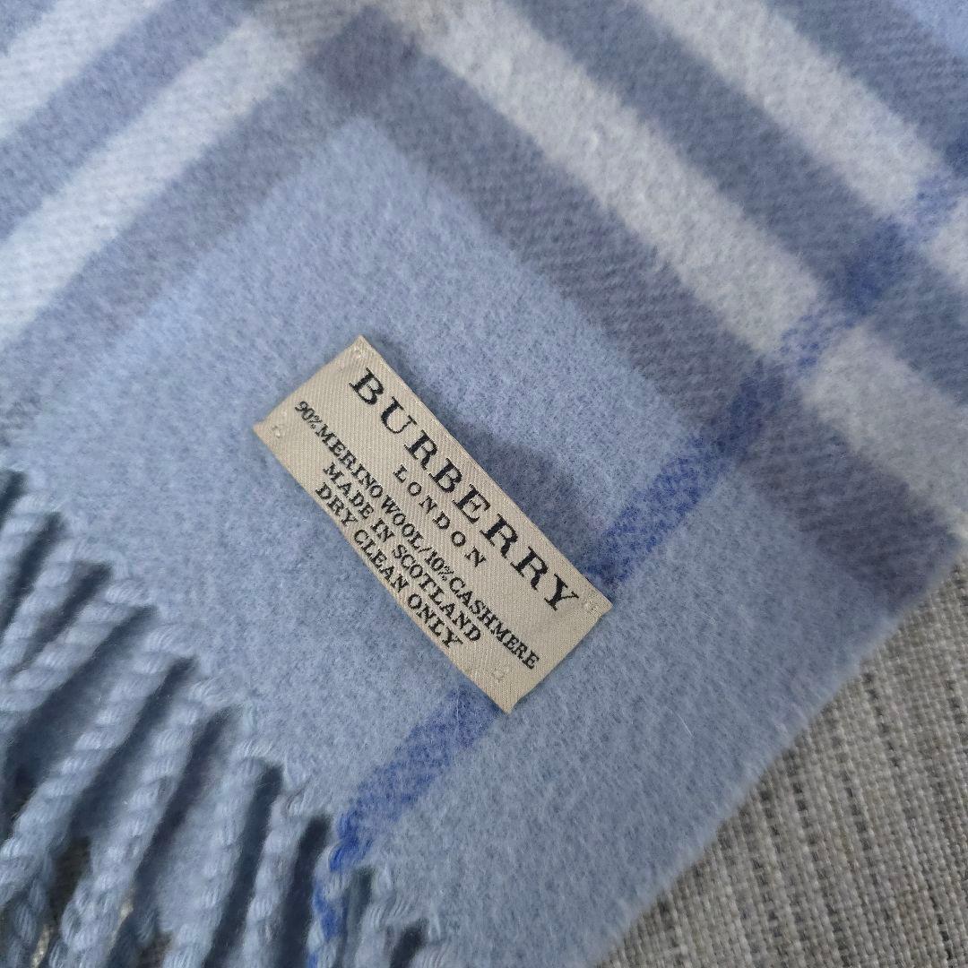 BURBERRY　バーバリー　ロンドン　カシミヤ混　マフラー　ノバチェック