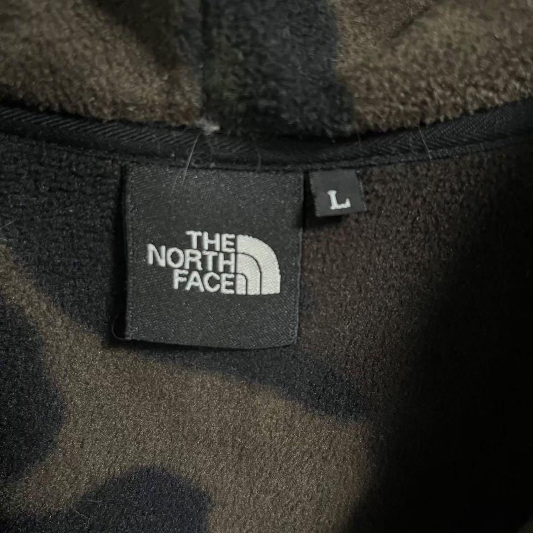 1【人気Lサイズ】ザノースフェイス☆フードビッグロゴ フリースリアビュー7368