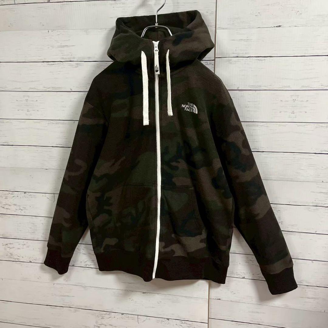 1【人気Lサイズ】ザノースフェイス☆フードビッグロゴ フリースリアビュー7368