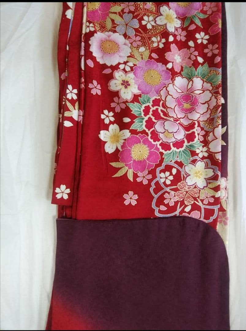 赤色正絹振袖フルセット