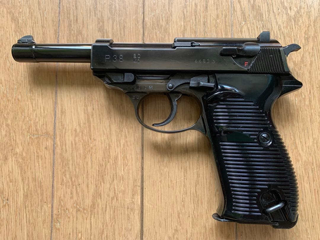 マルゼン　ワルサーP38 ブラックメタル　ガスブローバック