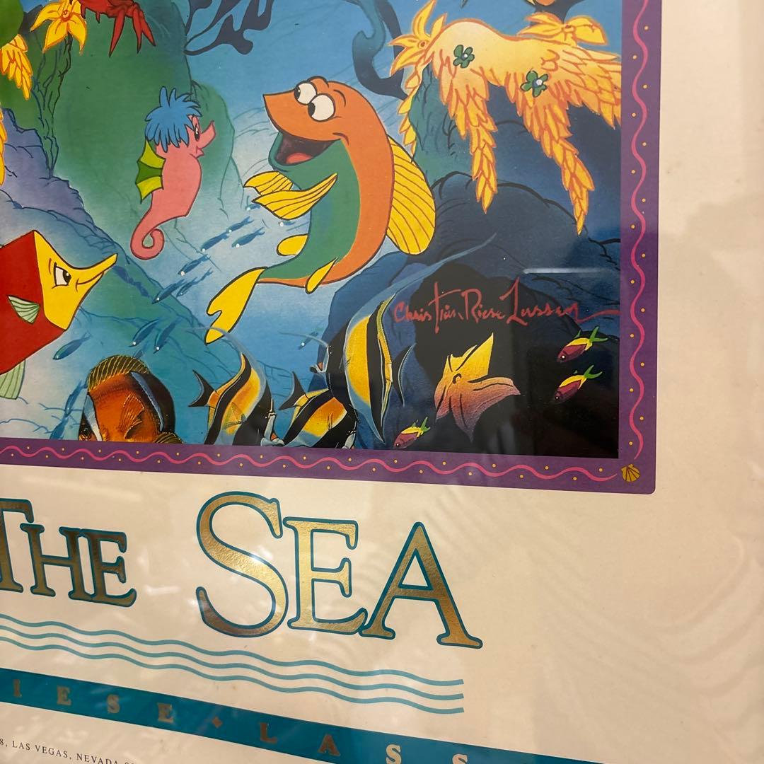 ラッセン　ディズニー　コラボ　UNDER THE SEA ポスター　額装品
