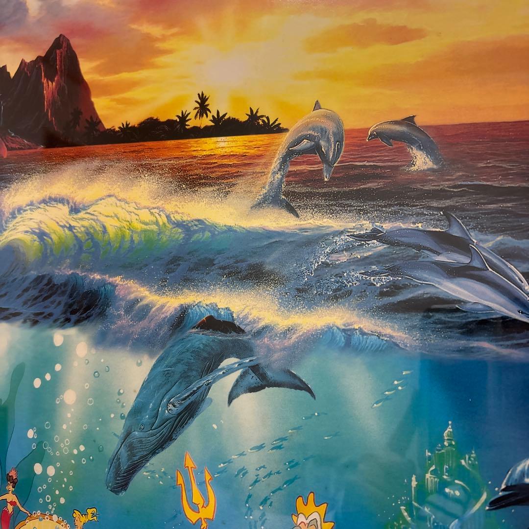 ラッセン　ディズニー　コラボ　UNDER THE SEA ポスター　額装品