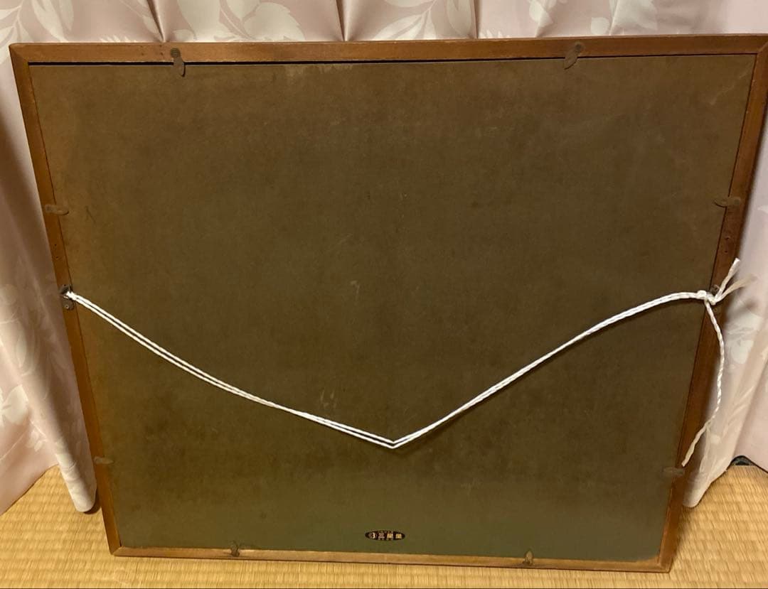 仲沢翠峰 赤富士　日本画