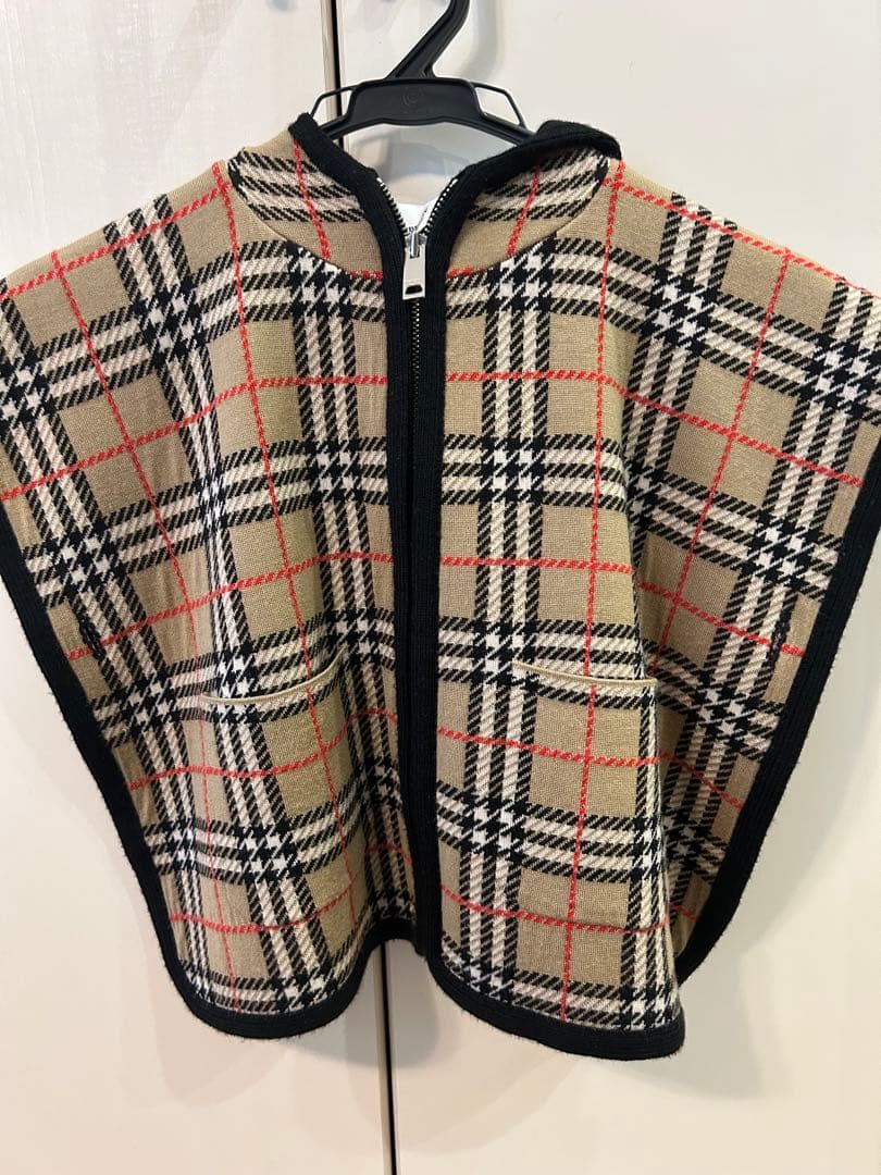 バーバリーポンチョ・ケープ　sサイズ　クリーニング済