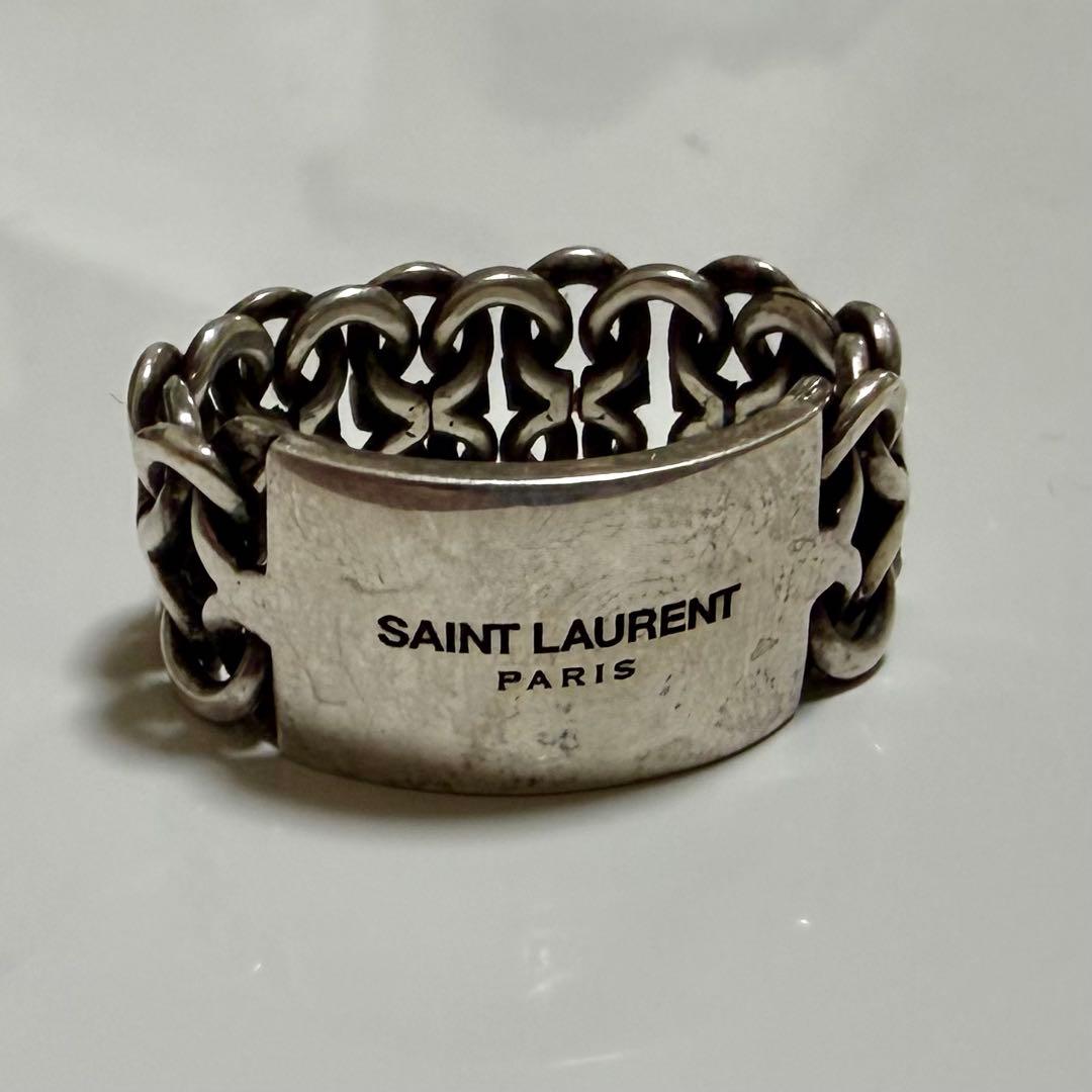 新品 SAINT LAURENT サンローラン チェーンリング 箱付き