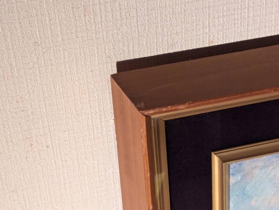 【真作】絵画　油彩8号　優雅な花瓶の菊　柔らかな色彩で描かれた静物画　V136