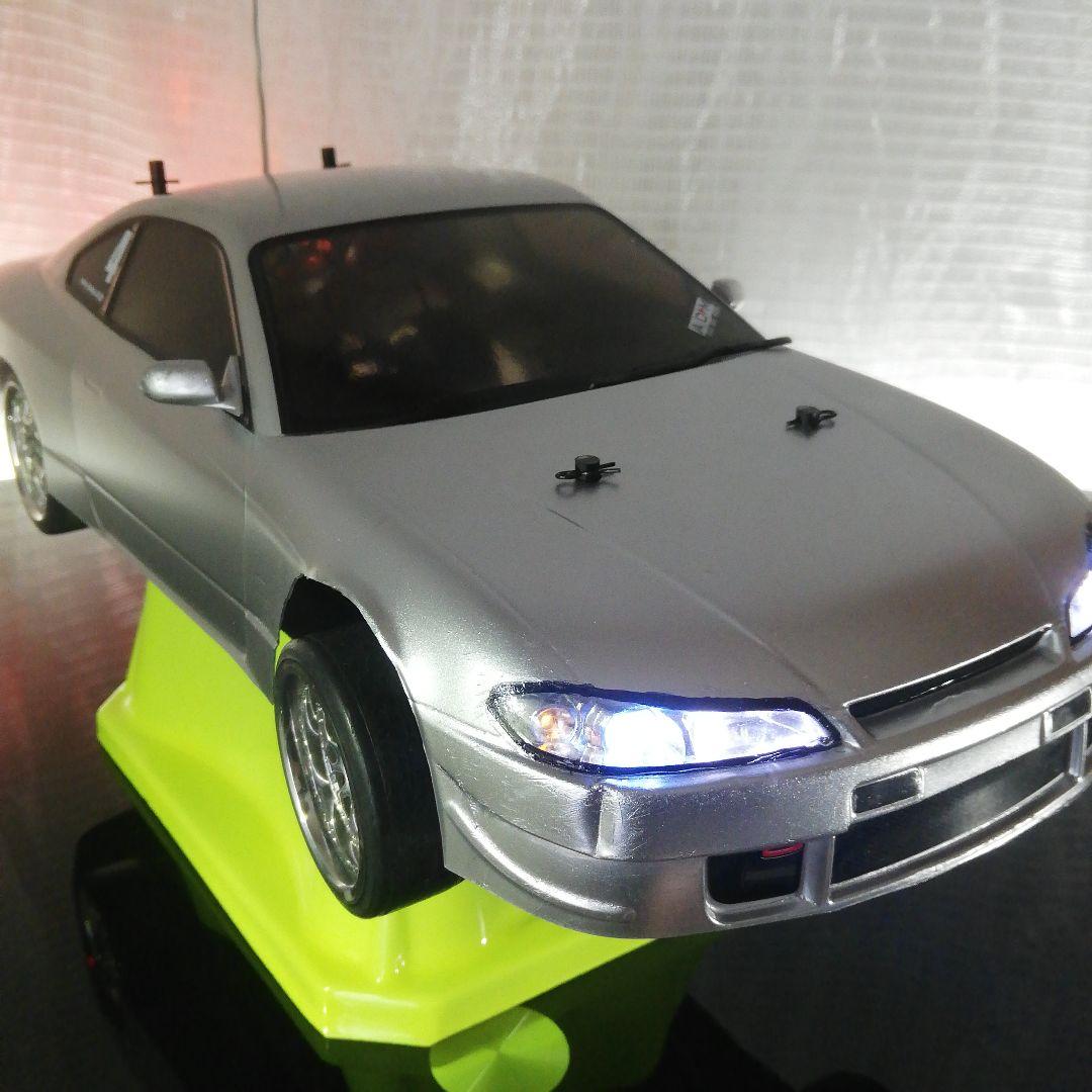 タミヤ S15 シルビア ドリラジ TT01 LED12灯 動作確認済