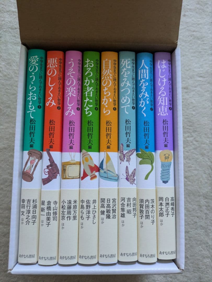 あすなろ書房　松田哲夫/編　中学生までに読んでおきたい哲学　全8巻
