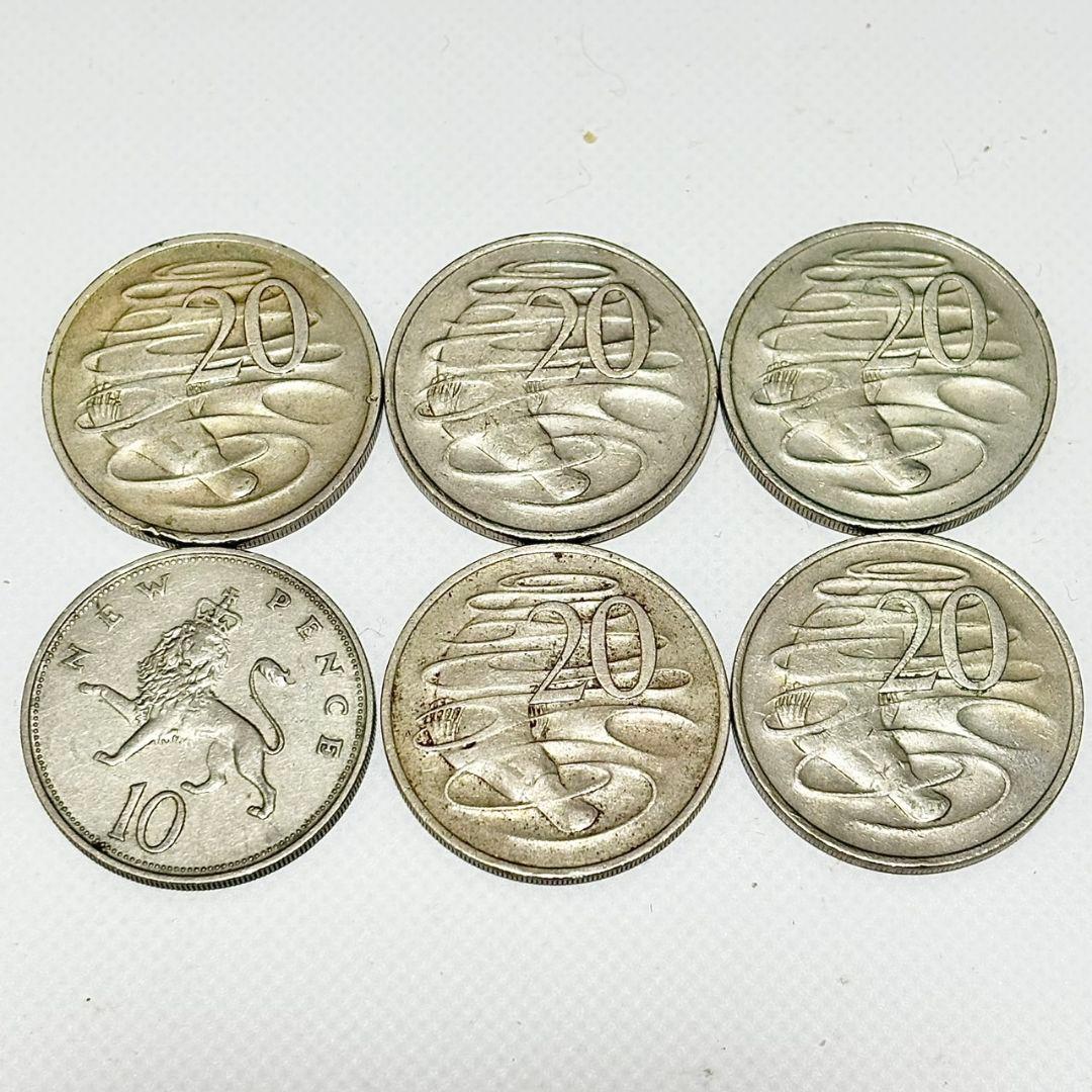 オーストラリア エリザベス2世 銀貨 セット 6枚 アンティーク シルバー